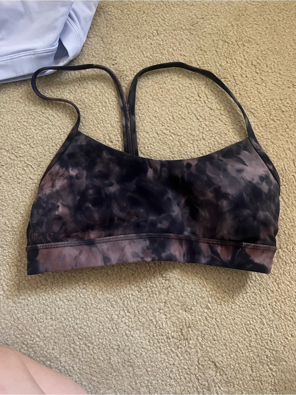 lululemon athletica Tie-Dye Sports Bralette - Black & Brown